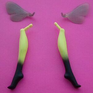 Monster high doll parts create a Bee wings & legs